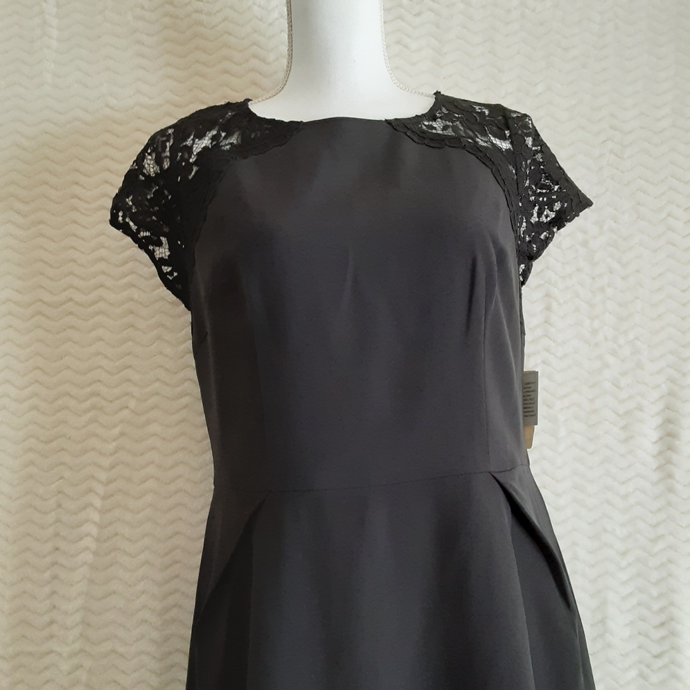 Aidan black dress Size 12 New - Picture 12 of 13